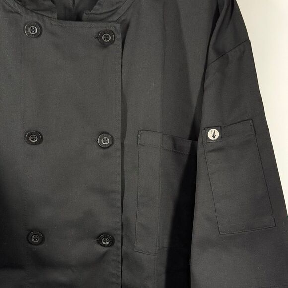 B 42  Chef Works Mens Cool Vent Short Sleeve Chef Coat size XL NWOT - Picture 7 of 9